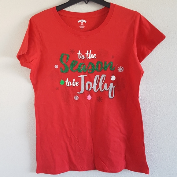 Holiday Christmas Womens Tee "Tis the Season" - Picture 1 of 4